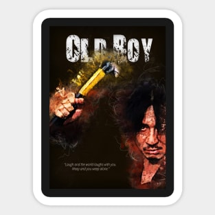 Oldboy - Minimal Movie Movie Fanart Alternative Sticker